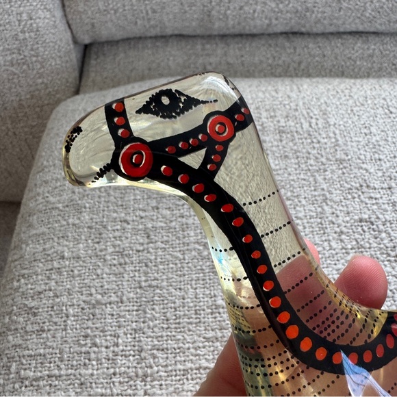 ABRAHAM PALATNIK LARGE LUCITE ACRYLIC CAMEL SCULPTURE 7 3/4” SIGNED PAL - Picture 10 of 10